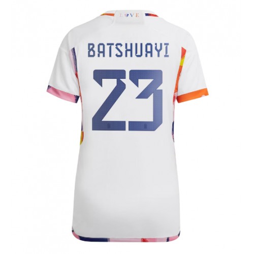 Fotballdrakt Dame Belgia Michy Batshuayi #23 Bortedrakt VM 2022 Kortermet